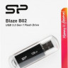 Флешка USB Silicon Power Blaze B02 128ГБ, USB3.1, черный [sp128gbuf3b02v1k]