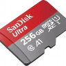 Карта памяти microSDXC UHS-I Sandisk Ultra 256 ГБ, 150 МБ/с, Class 10, SDSQUAC-256G-GN6MN, 1 шт., без адаптера