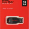 Флешка USB Sandisk Cruzer Blade 32ГБ, USB2.0, черный и красный [sdcz50-032g-b35]