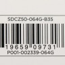 Флешка USB Sandisk Cruzer Blade 64ГБ, USB2.0, черный и красный [sdcz50-064g-b35]
