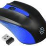 Мышь Oklick 485MW, оптическая, беспроводная, USB, черный и синий [997826]
