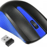 Мышь Oklick 485MW, оптическая, беспроводная, USB, черный и синий [997826]