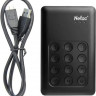 Внешний диск HDD NETAC Secure K390 NT05K390K-001T-30BK, 1ТБ, черный