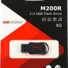 Флешка USB Hikvision M200R 8ГБ, USB2.0, черный [hs-usb-m200r/8g]