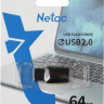 Флешка USB NETAC U197 64ГБ, USB2.0, черный и красный [nt03u197n-064g-20bk]