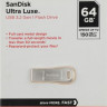 Флешка USB Sandisk Ultra Luxe 64ГБ, USB3.0, серебристый [sdcz74-064g-g46]