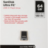 Флешка USB Sandisk Ultra Fit 64ГБ, USB3.0, черный [sdcz430-064g-g46]