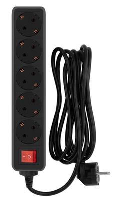 Сетевой фильтр Buro 500SH-1.8-UPS-B, 1.8м, черный