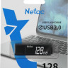 Флешка USB NETAC U351 128ГБ, USB2.0, серый [nt03u351n-128g-20bk]