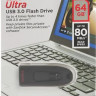 Флешка USB Sandisk Ultra 64ГБ, USB3.0, черный [sdcz48-064g-u46]