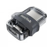 Флешка microUSB Sandisk Ultra Dual 64ГБ, USB3.0, черный [sddd3-064g-g46]