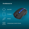 Мышь Oklick 615MW, оптическая, беспроводная, USB, черный и синий [412862]