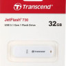 Флешка USB Transcend Jetflash 730 32ГБ, USB3.0, белый [ts32gjf730]