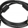 Кабель DVI DVI-D (m) - DVI-D (m), GOLD , ферритовый фильтр , 1.8м, черный