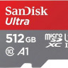 Карта памяти microSDXC UHS-I U1 Sandisk Ultra 512 ГБ, 150 МБ/с, Class 10, SDSQUAC-512G-GN6MN, 1 шт.