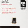 Флешка USB Sandisk Ultra Fit 256ГБ, USB3.1, черный [sdcz430-256g-g46]