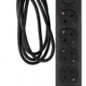 Сетевой фильтр Buro 600SH-16-1.8-B, 1.8м, черный