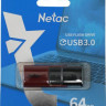 Флешка USB NETAC U182 64ГБ, USB3.0, красный и черный [nt03u182n-064g-30re]