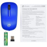 Мышь Oklick 525MW, оптическая, беспроводная, USB, черный и синий [1090723]
