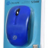 Мышь Oklick 525MW, оптическая, беспроводная, USB, черный и синий [1090723]