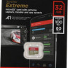 Карта памяти microSDHC UHS-I U3 Sandisk Extreme 32 ГБ, 100 МБ/с, Class 10, SDSQXAF-032G-GN6MN, 1 шт.