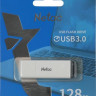 Флешка USB NETAC U185 128ГБ, USB3.0, белый [nt03u185n-128g-30wh]