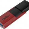 Флешка USB NETAC U182 128ГБ, USB3.0, красный и черный [nt03u182n-128g-30re]