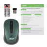 Мышь Acer OMR135, оптическая, беспроводная, USB, зеленый [zl.mceee.01i]