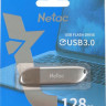 Флешка USB NETAC U352 128ГБ, USB3.0, серебристый [nt03u352n-128g-30pn]