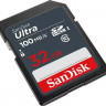 Карта памяти SDHC UHS-I Sandisk Ultra 32 ГБ, 100 МБ/с, Class 10, SDSDUNR-032G-GN3IN, 1 шт.