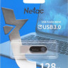 Флешка USB NETAC U278 128ГБ, USB3.0, серебристый и черный [nt03u278n-128g-30pn]
