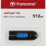Флешка USB Transcend Jetflash 790 512ГБ, USB3.0, черный [ts512gjf790k]