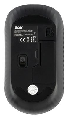 Мышь Acer OMR130, оптическая, беспроводная, USB, черный [zl.mceee.00f]