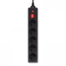 Сетевой фильтр Buro 800SH-3-B, 3м, черный