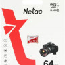 Карта памяти microSDXC UHS-I U1 NETAC P500 Eco 64 ГБ, 90 МБ/с, Class 10, NT02P500ECO-064G-S, 1 шт., без адаптера