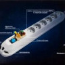 Сетевой фильтр на евровилку TOPON TOP-SL-822E-2A, белый [103099]