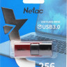 Флешка USB NETAC U182 256ГБ, USB3.0, красный и черный [nt03u182n-256g-30re]