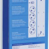 Сетевой фильтр Buro BU-SP1.8_USB_2A-B, 1.8м, черный