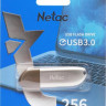 Флешка USB NETAC U352 256ГБ, USB3.0, серебристый [nt03u352n-256g-30pn]