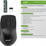 Мышь Acer OMR170, оптическая, беспроводная, USB, черный [zl.mceee.00n]