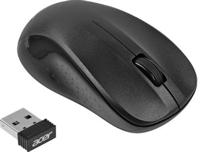 Мышь Acer OMR302, оптическая, беспроводная, черный [zl.mcecc.01x]