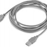 Кабель USB2.0 Buro USB A(m) - USB A(f), 3м, блистер, серый [bhp ret usb_af30]