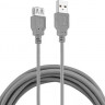 Кабель USB2.0 Buro USB A(m) - USB A(f), 3м, блистер, серый [bhp ret usb_af30]