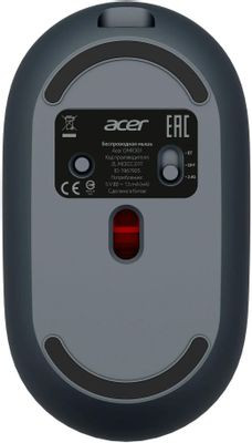 Мышь Acer OMR301, оптическая, беспроводная, USB, черный [zl.mcecc.01t]
