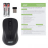 Мышь Acer OMR131, оптическая, беспроводная, USB, черный [zl.mceee.01e]