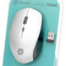 Мышь Oklick 565MW glossy, оптическая, беспроводная, USB, черный и серебристый [1103661]