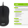 Мышь Acer OMW140, оптическая, проводная, USB, черный [zl.mceee.00l]