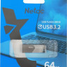 Флешка USB NETAC UM1 64ГБ, USB3.2, серебристый [nt03um1n-064g-32pn]