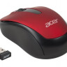 Мышь Acer OMR136, оптическая, беспроводная, USB, красный [zl.mceee.01j]