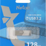 Флешка USB NETAC UM1 128ГБ, USB3.2, серебристый [nt03um1n-128g-32pn]